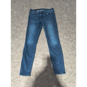 J Crew Toothpick Medium Wash Blue Denim Jeans‎ Women's Size 27